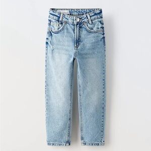 Zara Mom Fit Classic Blue Denim Jeans